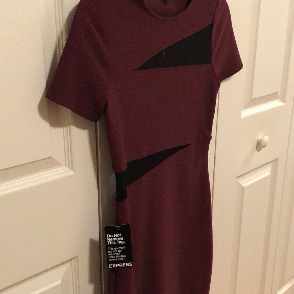 Maroon Express dress - Picture 2 of 4